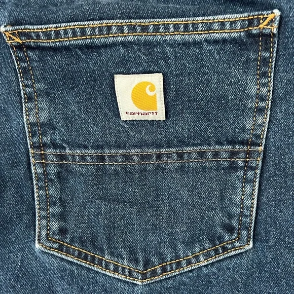 Carhartt Relaxed Fit Jeans Pants  Men's 44" x 32" - Picture 4 of 8